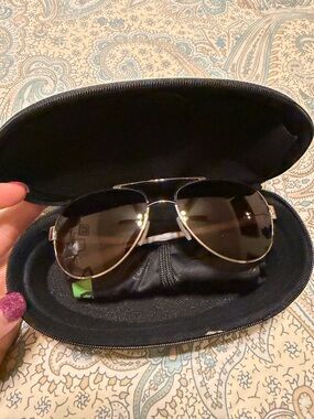 NWOT Native Eyewear Aviator Sunglasses with Brown Gradient Lenses